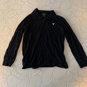 American Eagle long sleeve polo